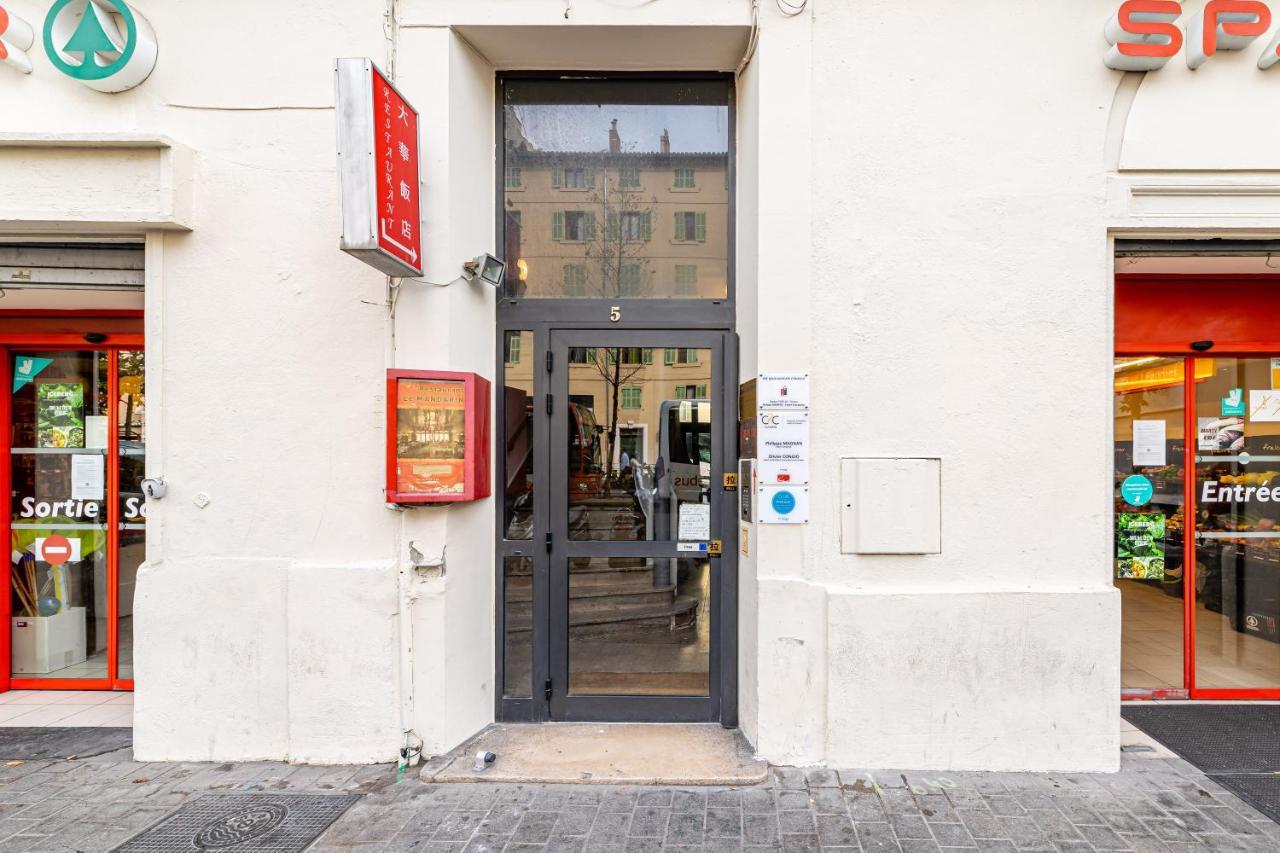 Studio Bleu 29M2, 120M Vieux-Port , Clim ,Wifi, Acces Autonome Avec Code Marseille Exterior photo